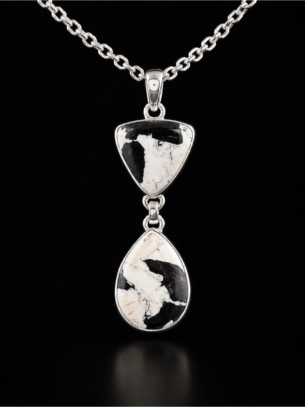 White Buffalo 925 silver pendant